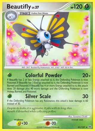 Beautifly 21/127 - Platinum Reverse Holofoil