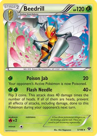 Beedrill 5/146 - XY Reverse Holofoil