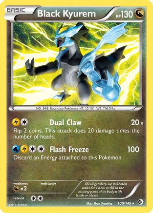 Black Kyurem 100/149 - Boundaries Crossed Reverse Holofoil