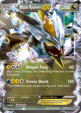 Black Kyurem-EX 100/113 - Legendary Treasures Holofoil