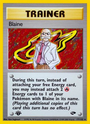 Blaine 17/132 - Gym Challenge Unlimited Holofoil