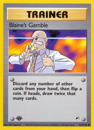 Blaine's Gamble 121/132 - Gym Heroes 1st Edition