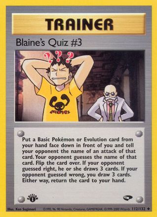 Blaine's Quiz #3 112/132 - Gym Challenge Unlimited