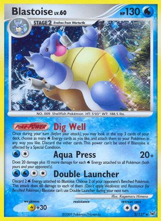 Blastoise 2/127 - Platinum Holofoil