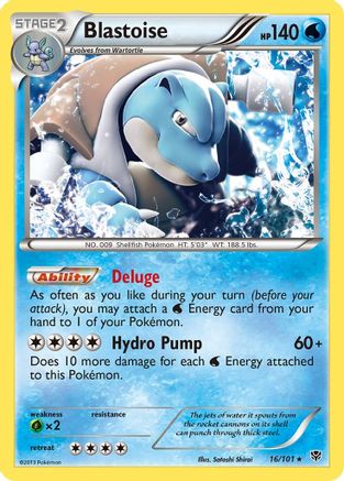 Blastoise 16/101 - Plasma Blast Reverse Holofoil