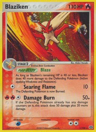 Blaziken 1/106 - Emerald