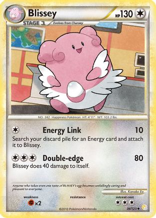 Blissey 36/123 - HeartGold & SoulSilver Reverse Holofoil