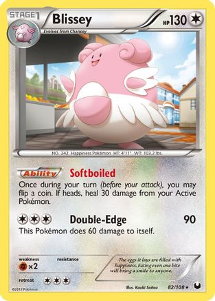 Blissey 82/108 - Dark Explorers Reverse Holofoil