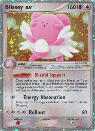 Blissey ex 101/115 - Unseen Forces Holofoil