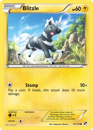 Blitzle 41/114 - Black & White Reverse Holofoil