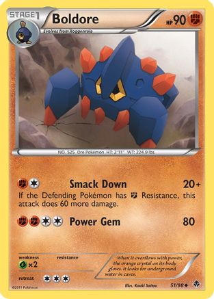 Boldore 51/98 - Emerging Powers Reverse Holofoil