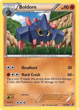 Boldore 52/98 - Emerging Powers Reverse Holofoil