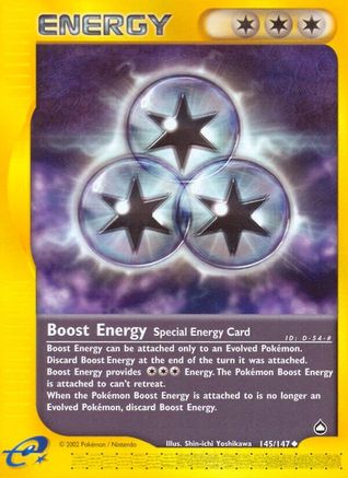 Boost Energy 145/147 - Aquapolis Reverse Holofoil