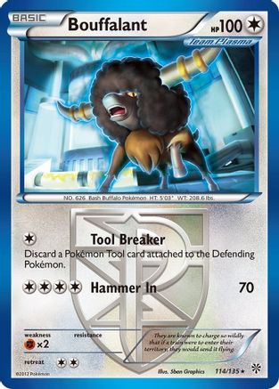 Bouffalant 114/135 - Plasma Storm Reverse Holofoil