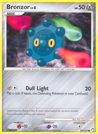 Bronzor 74/123 - Mysterious Treasures Reverse Holofoil