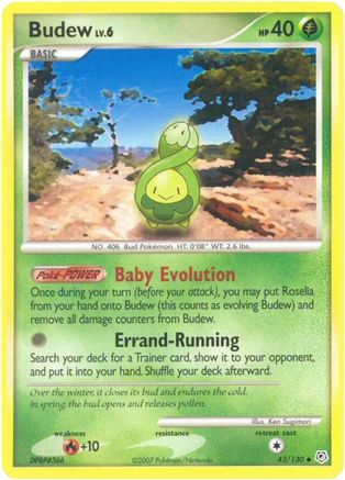 Budew 43/130 - Diamond & Pearl Reverse Holofoil