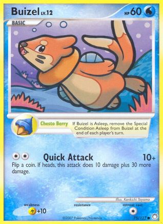 Buizel 75/123 - Mysterious Treasures Reverse Holofoil