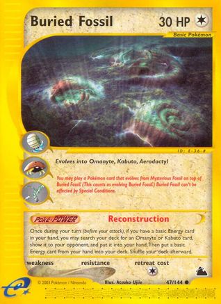 Buried Fossil 47/144 - Skyridge Reverse Holofoil