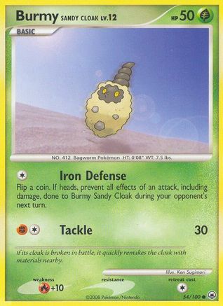 Burmy Sandy Cloak 54/100 - Majestic Dawn Reverse Holofoil