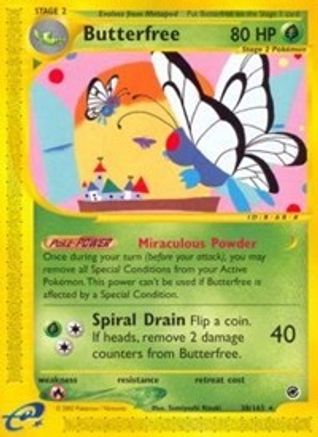 Butterfree 38/165 - Expedition Base Set Reverse Holofoil