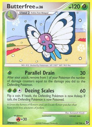 Butterfree 14/106 - Great Encounters Reverse Holofoil