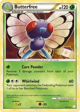 Butterfree 16/123 - HeartGold & SoulSilver