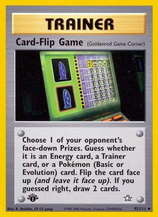 Card-Flip Game 92/111 - Neo Genesis Unlimited