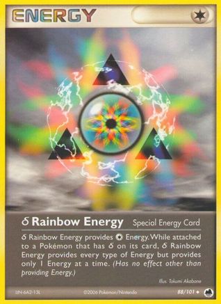 δ Rainbow Energy 88/101 - Dragon Frontiers Reverse Holofoil