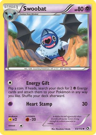 Swoobat 65/113 - Legendary Treasures Reverse Holofoil