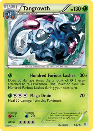 Tangrowth 6/149 - Boundaries Crossed Reverse Holofoil