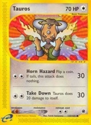 Tauros 133/165 - Expedition Base Set