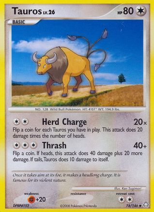 Tauros 74/146 - Legends Awakened Reverse Holofoil