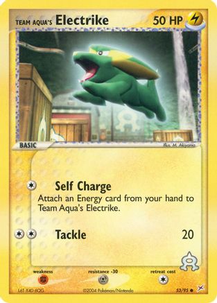 Team Aqua's Electrike 53/95 - Team Magma vs Team Aqua Reverse Holofoil