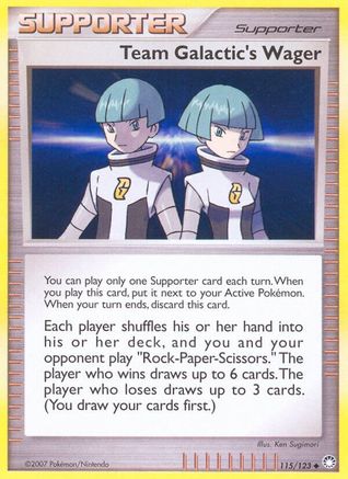 Team Galactic's Wager 115/123 - Mysterious Treasures Reverse Holofoil