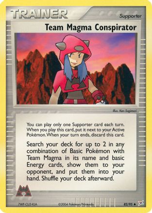 Team Magma Conspirator 82/95 - Team Magma vs Team Aqua Reverse Holofoil