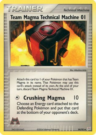 Team Magma Technical Machine 01 84/95 - Team Magma vs Team Aqua