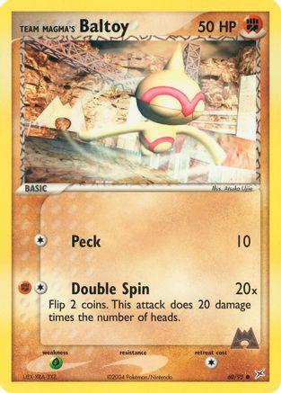 Team Magma's Baltoy 60/95 - Team Magma vs Team Aqua Reverse Holofoil