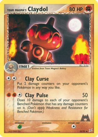 Team Magma's Claydol 33/95 - Team Magma vs Team Aqua Reverse Holofoil