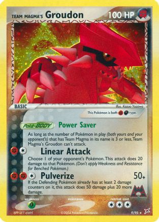 Team Magma's Groudon 9/95 - Team Magma vs Team Aqua Reverse Holofoil