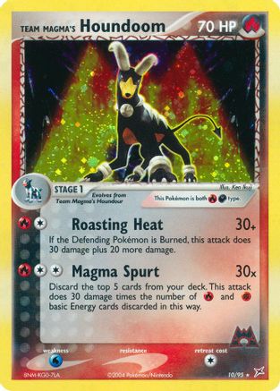 Team Magma's Houndoom 10/95 - Team Magma vs Team Aqua Holofoil