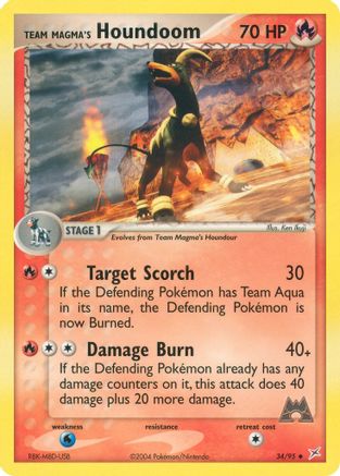 Team Magma's Houndoom 34/95 - Team Magma vs Team Aqua