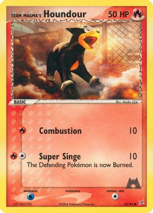 Team Magma's Houndour 62/95 - Team Magma vs Team Aqua Reverse Holofoil