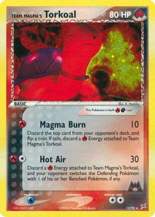 Team Magma's Torkoal 12/95 - Team Magma vs Team Aqua Reverse Holofoil