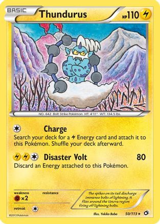 Thundurus 50/113 - Legendary Treasures Reverse Holofoil