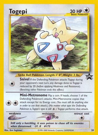 Togepi 30/53 - Wizards Black Star Promos