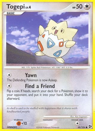 Togepi 88/106 - Great Encounters Reverse Holofoil