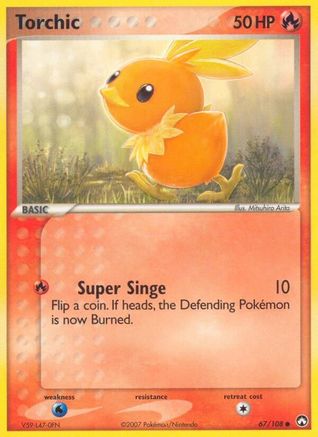 Torchic 67/108 - Power Keepers Reverse Holofoil