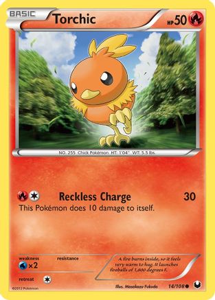 Torchic 14/108 - Dark Explorers Reverse Holofoil