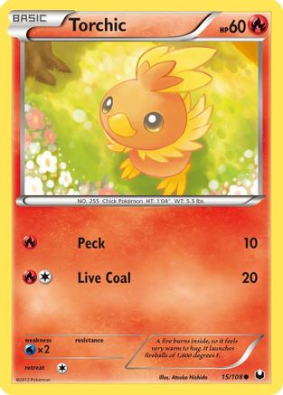 Torchic 15/108 - Dark Explorers Reverse Holofoil