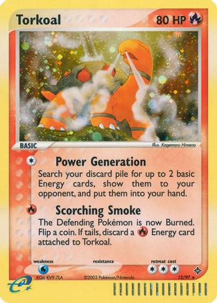 Torkoal 12/97 - Dragon Reverse Holofoil